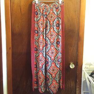 Boho Printed Wide-Legs